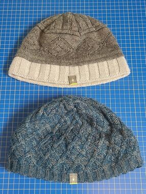 Smartwool Women's Knit Beanie Duo in Gray and Blue
